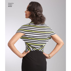 Vintage 1950ére Bluse simplicity snitmønster 8452