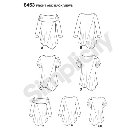 Tunika simplicity snitmønster 8453