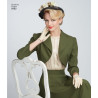 1940ére Vintage nederdel, bluse og jakke simplicity snitmønster 8462