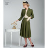 1940ére Vintage nederdel, bluse og jakke simplicity snitmønster 8462