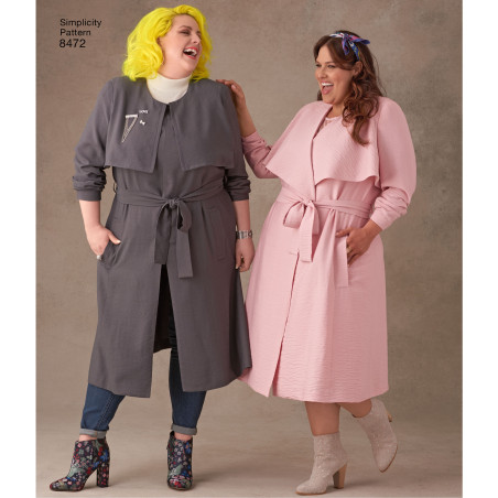 Frakke plusmode simplicity snitmønster 8472