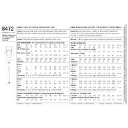 Frakke plusmode simplicity snitmønster 8472
