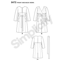 Frakke plusmode simplicity snitmønster 8472