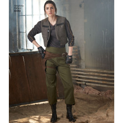 Voksen kostume bukser, pistolbælt og vest simplicity snitmønster 8480