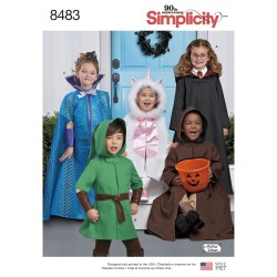 Børne kostume Kappe simplicity snitmønster