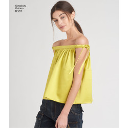 Kjole og top simplicity snitmønster 8381