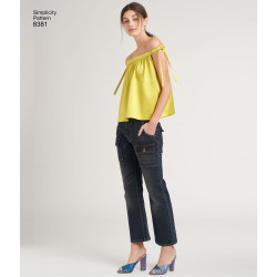 Kjole og top simplicity snitmønster 8381