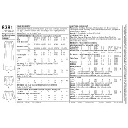 Kjole og top simplicity snitmønster 8381