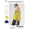 Kjole og top simplicity snitmønster 8381