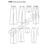 Bukser og shorts simplicity snitmønster easy 8389