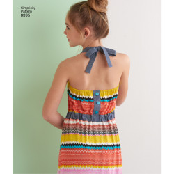 Jumpsuit og kjole simplicity snitmønster 8395