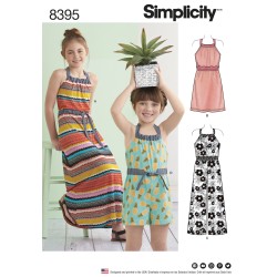 Jumpsuit og kjole simplicity snitmønster