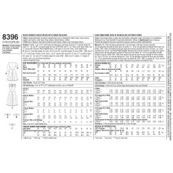 Kjole  og bælte også plusmode simplicity snitmønster 8396