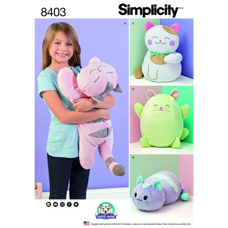 Tøj dyr kat  simplicity snitmønster 8403