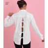 Skjorte m/åben ryg også plusmode  simplicity snitmønster 8416