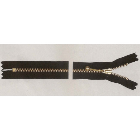 YKK Lynlås ,4 mm, ikke delbar, messing