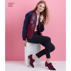 Bomber jakke simplicity snitmønster 8418