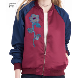 Bomber jakke simplicity snitmønster 8418