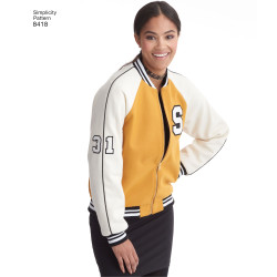 Bomber jakke simplicity snitmønster 8418