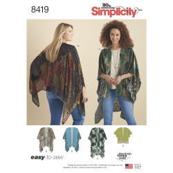 Løs kimono simplicity snitmønster