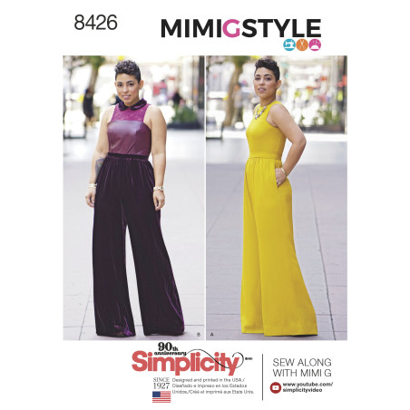 Jumpsuit også plusmode  simplicity snitmønster 8426