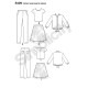 Bomer jakke nederdel og bluse pigetøj simplicity snitmønster 8429