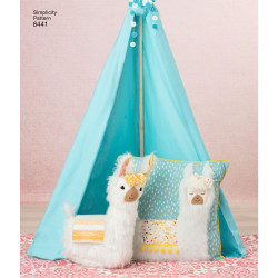 Pude og tøjdyr lama simplicity snirmønster 8441