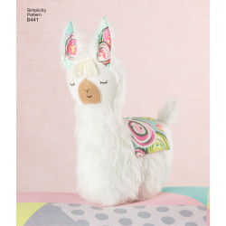 Pude og tøjdyr lama simplicity snirmønster 8441