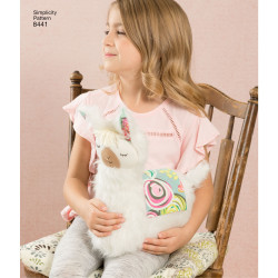 Pude og tøjdyr lama simplicity snirmønster 8441