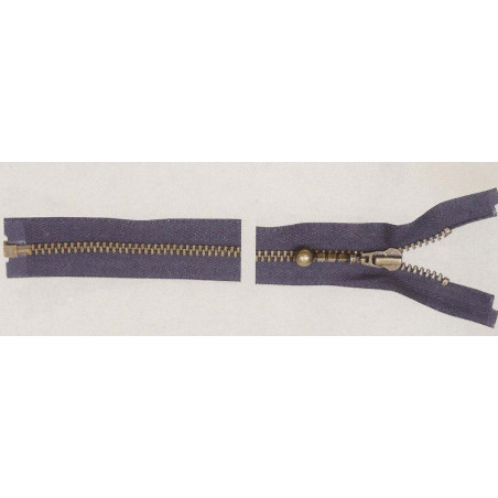 YKK Lynlås, 4 mm , delbar, antik messimg M/kuglestang