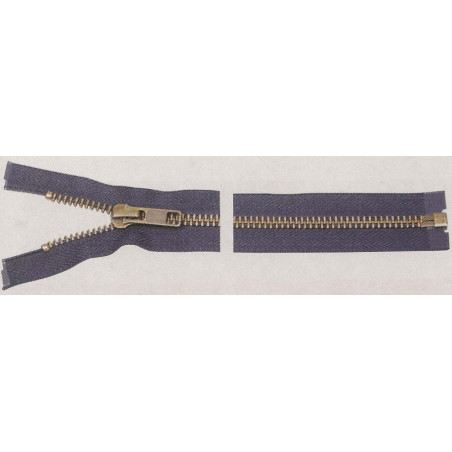 YKK Lynlås, 6 mm  delbar antik messing