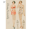1930èrne vintage lingeri BH og trusser snitmønster Simplicity 8510