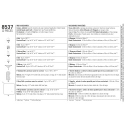 Babyhue m/sløjfe , tørklæde og tæppe snitmønste Simplicity 8537r