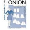 Nederdel til strikstof Onion 9010 snitmønster