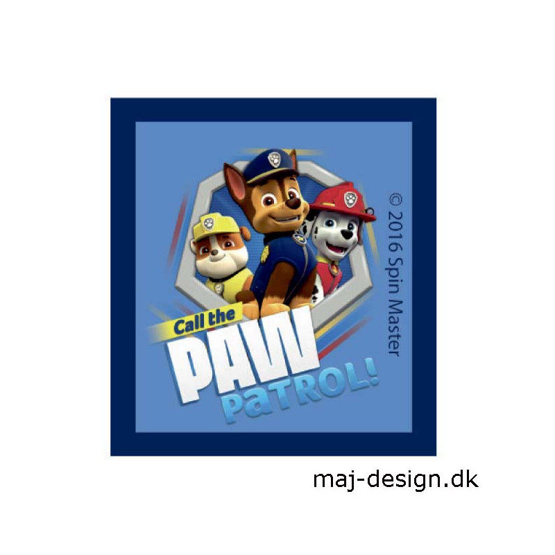 Paw Patrol strygemærke 5,5 x 6,1 cm Paw Patrol strygemærke 5,5 x 6,1 cm