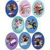 Paw Patrol strygemærke i serien 6815 ovalt 11 x 8 cm