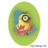Minions strygemærke ovalt 11 x 8 cm 6785-01