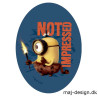 Minions strygemærke ovalt 11 x 8 cm 6785-02