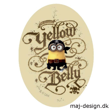 Minions strygemærke ovalt 11 x 8 cm 6785-05