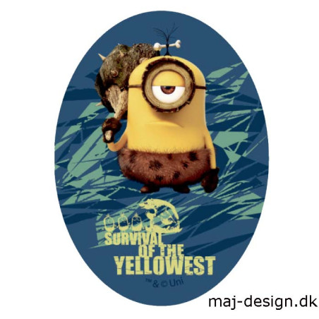 Minions strygemærke ovalt 11 x 8 cm 6785-06