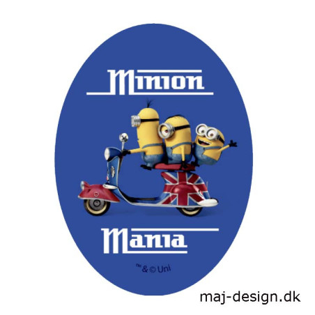 Minions strygemærke ovalt 11 x 8 cm 6785-08