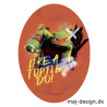 Teenage Mutant Ninja Turtles strygemærke ovalt 11 x 8 cm 6813-01