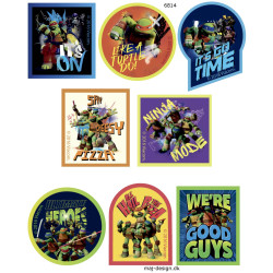  	Alle Teenage Mutant Ninja Turtles strygemærke i serie 6814