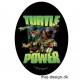 Teenage Mutant Ninja Turtles strygemærke ovalt 11 x 8 cm 6813-08