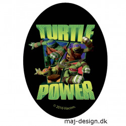 Teenage Mutant Ninja Turtles strygemærke ovalt 11 x 8 cm 6813-08