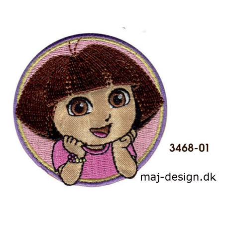 	Dora the explorer broderet strygemærke serie 3468