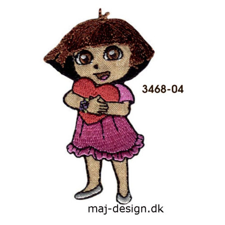 Dora the explorer broderet strygemærke 3468-04