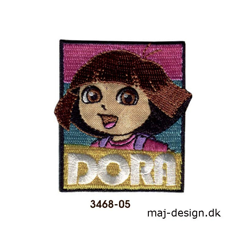 Dora the explorer broderet strygemærke 3468-05 Dora the explorer broderet strygemærke 3468-05