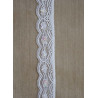 Elastisk Hvid blond m/perle og pallietter, 35mm