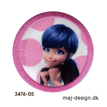 Lady Bug Mariehønen  broderet strygemærke 3476-05